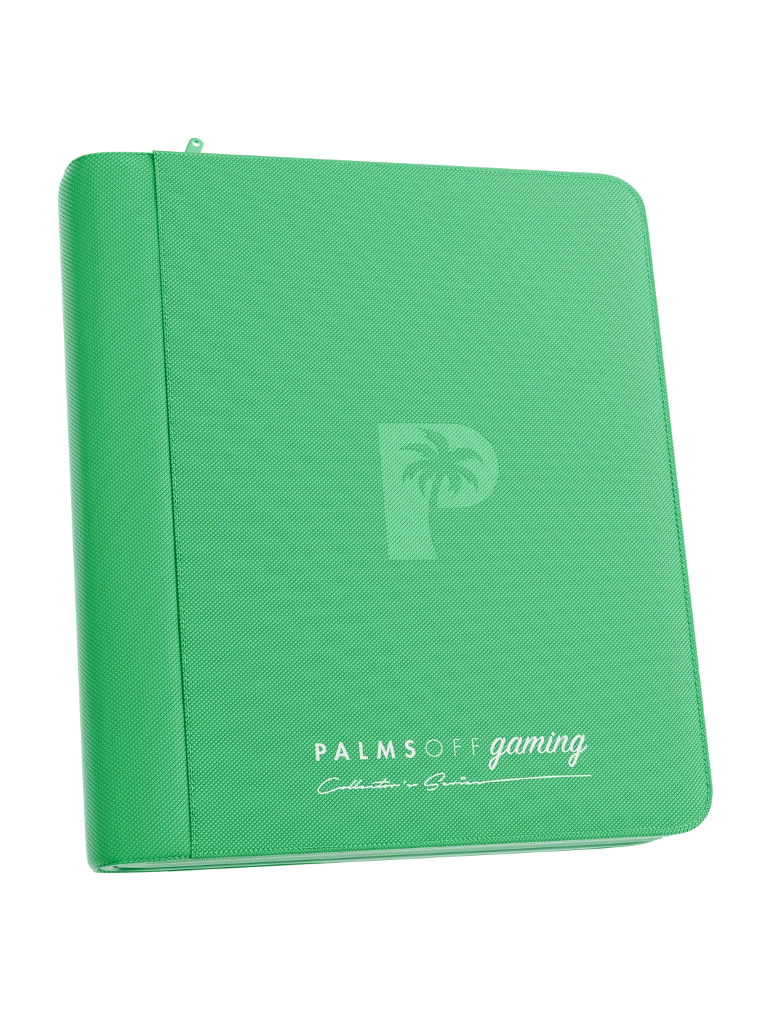 Palms Off Gaming Collector's Series Top Loader Zip Binder - 4 Pocket - Green