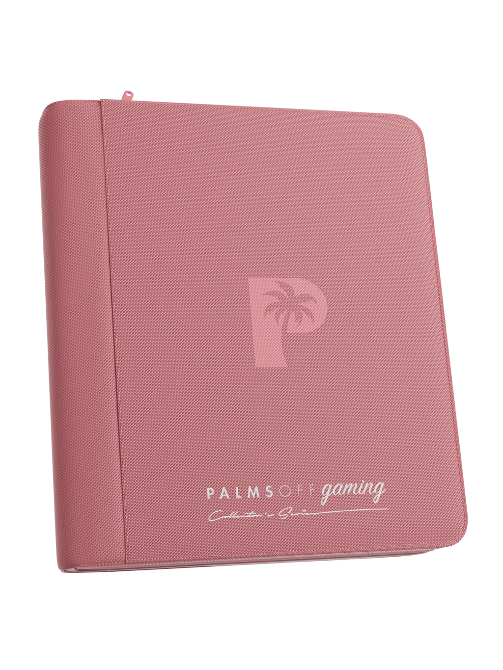 Palms Off Gaming Collector's Series Top Loader Zip Binder - 4 Pocket - Pink