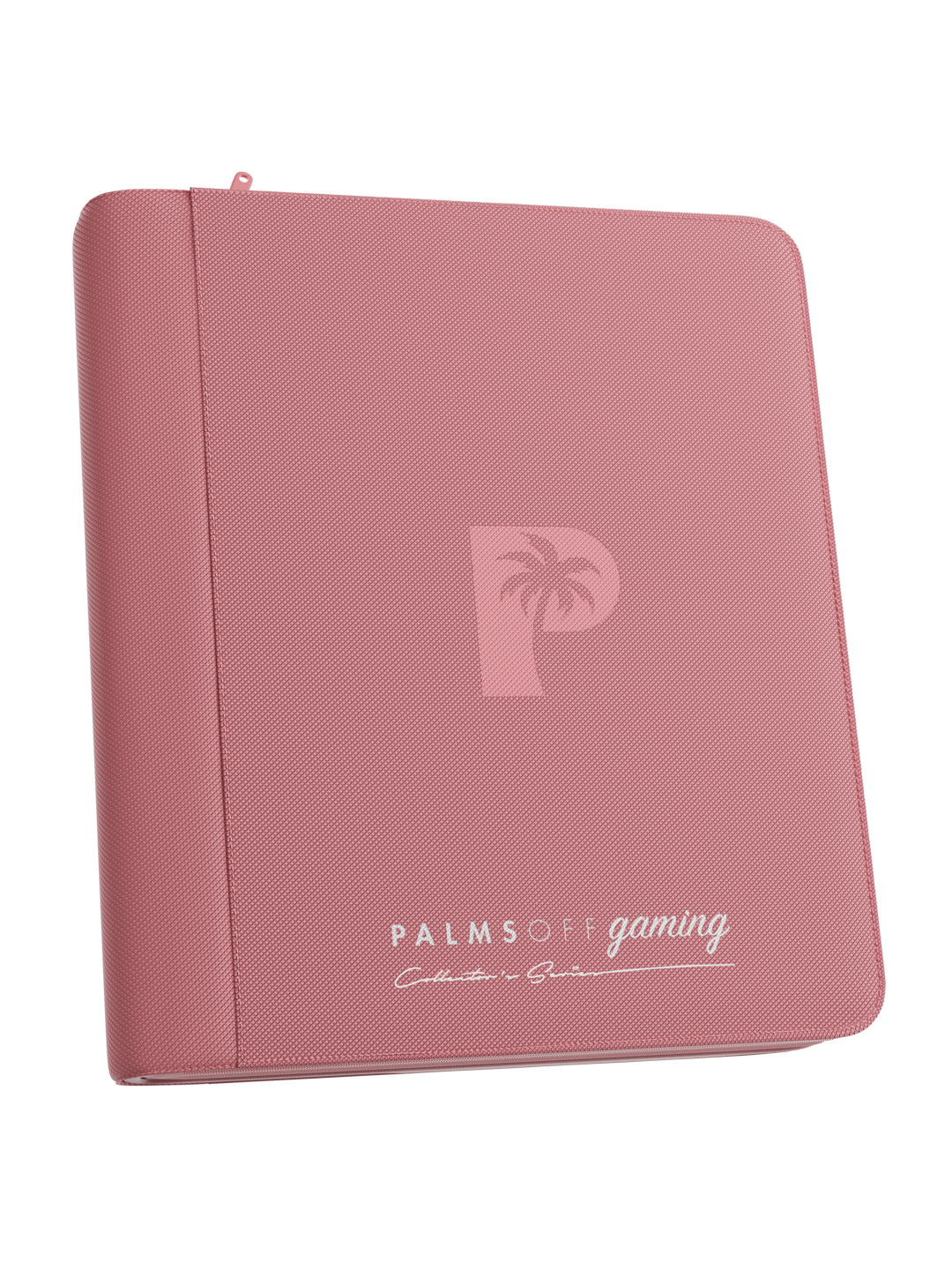 Palms Off Gaming Collector's Series Top Loader Zip Binder - 4 Pocket - Pink
