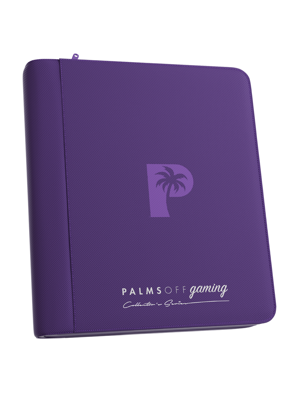 Palms Off Gaming Collector's Series Top Loader Zip Binder - 4 Pocket - Purple
