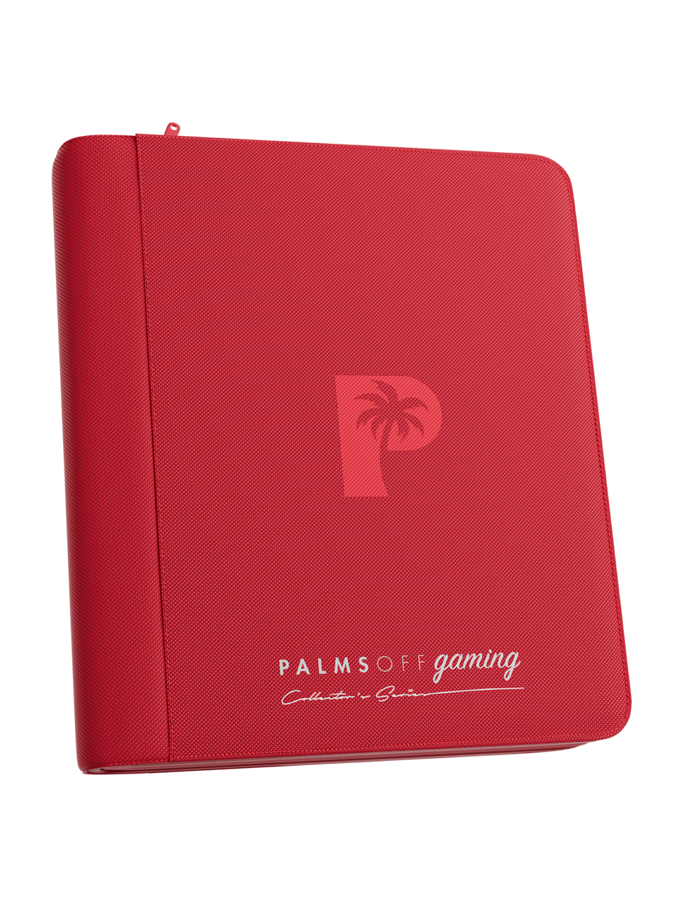 Palms Off Gaming Collector's Series Top Loader Zip Binder - 4 Pocket - Red