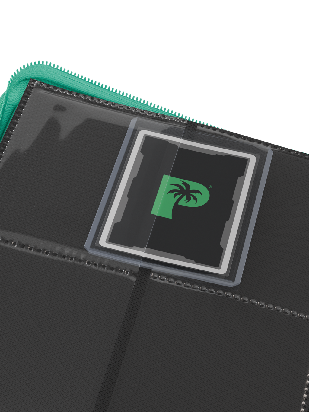 Palms Off Gaming Collector's Series Top Loader Zip Binder - 4 Pocket - Turquoise