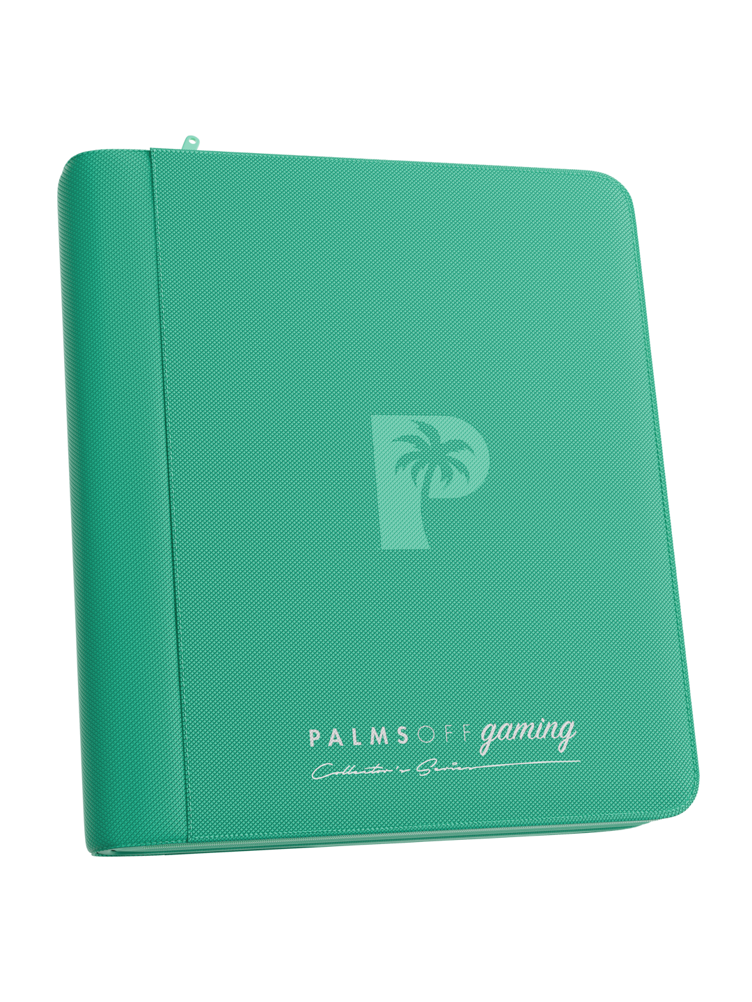 Palms Off Gaming Collector's Series Top Loader Zip Binder - 4 Pocket - Turquoise