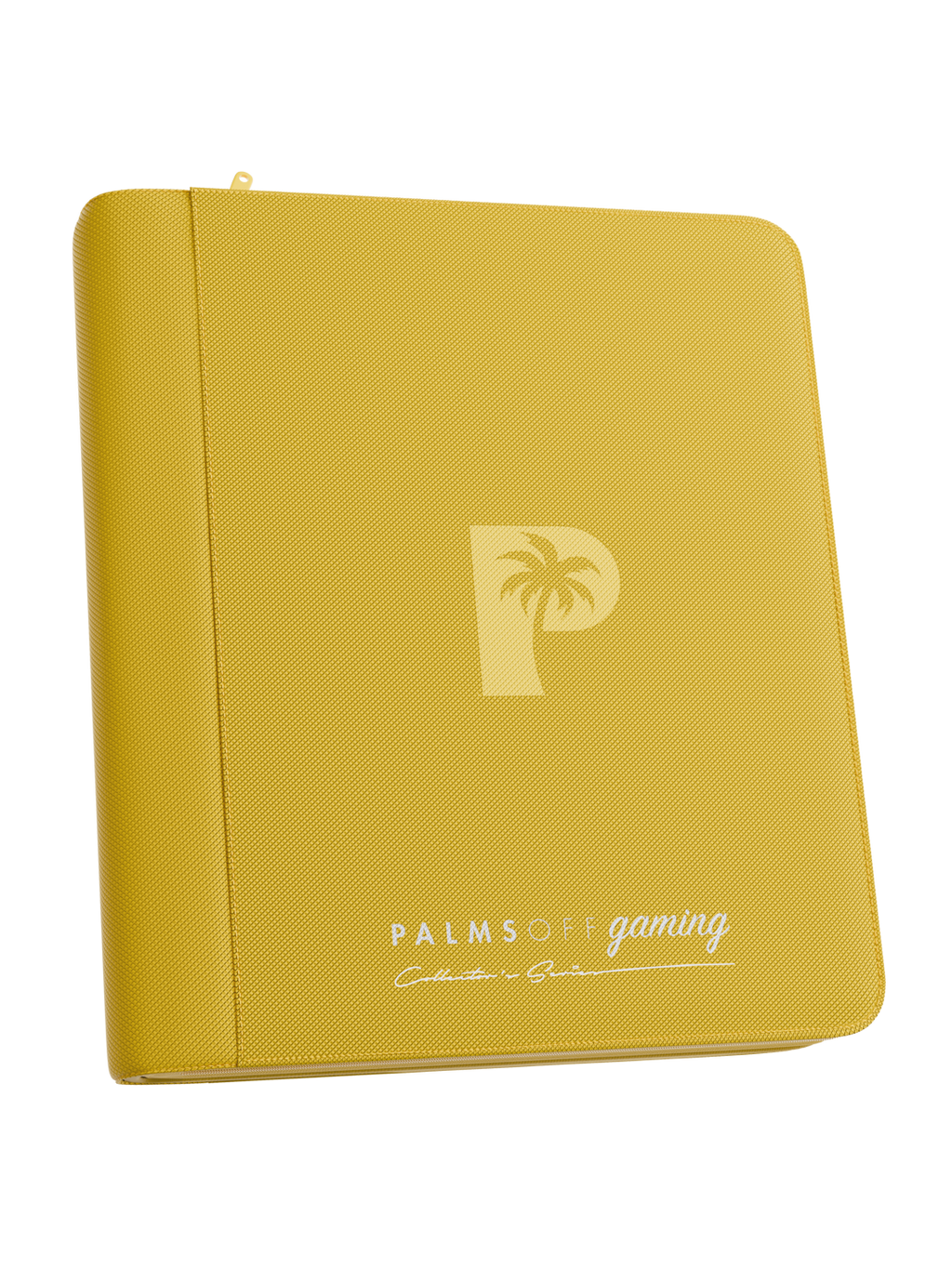 Palms Off Gaming Collector's Series Top Loader Zip Binder - 4 Pocket - Yellow