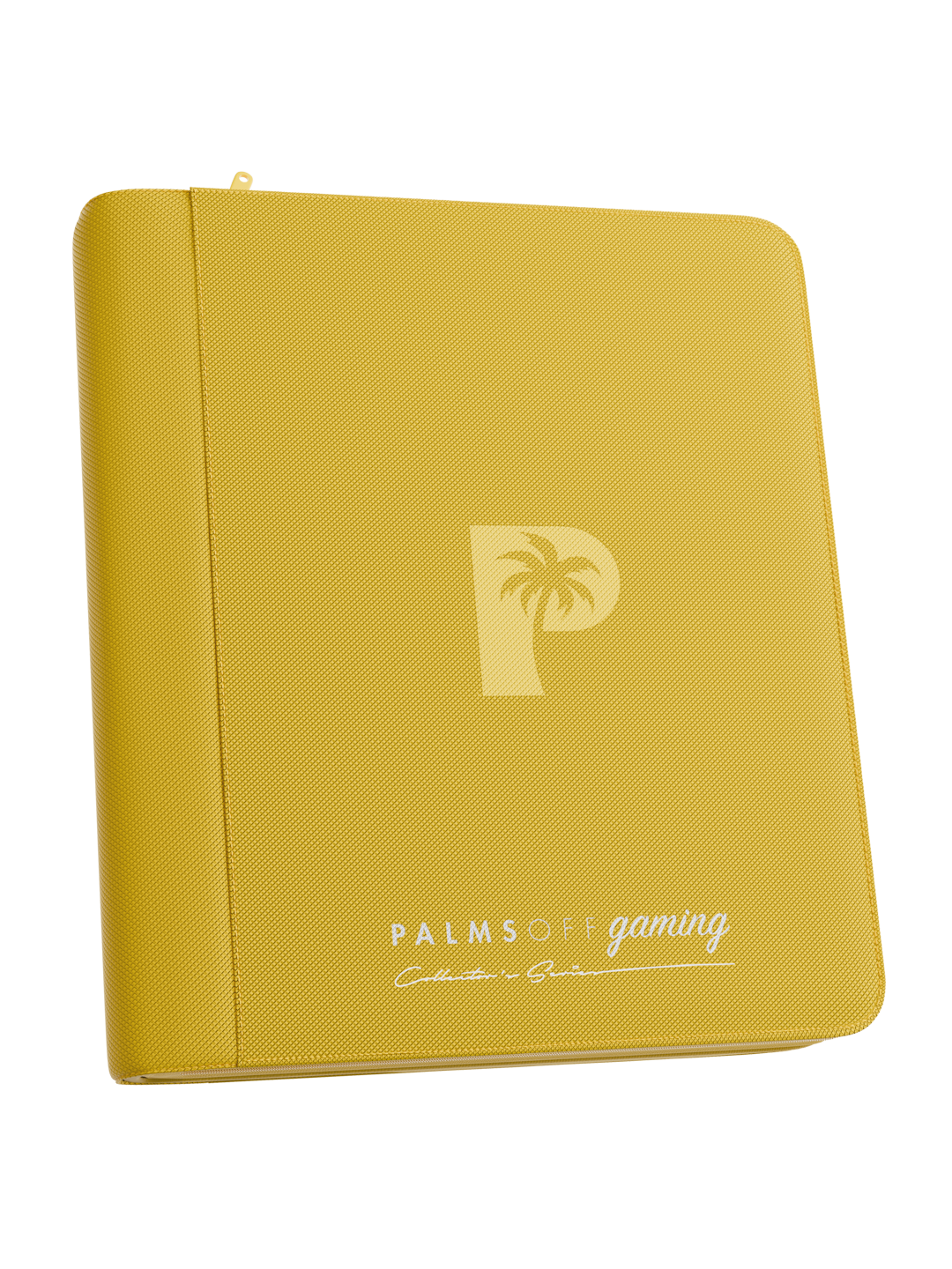 Palms Off Gaming Collector's Series Top Loader Zip Binder - 4 Pocket - Yellow