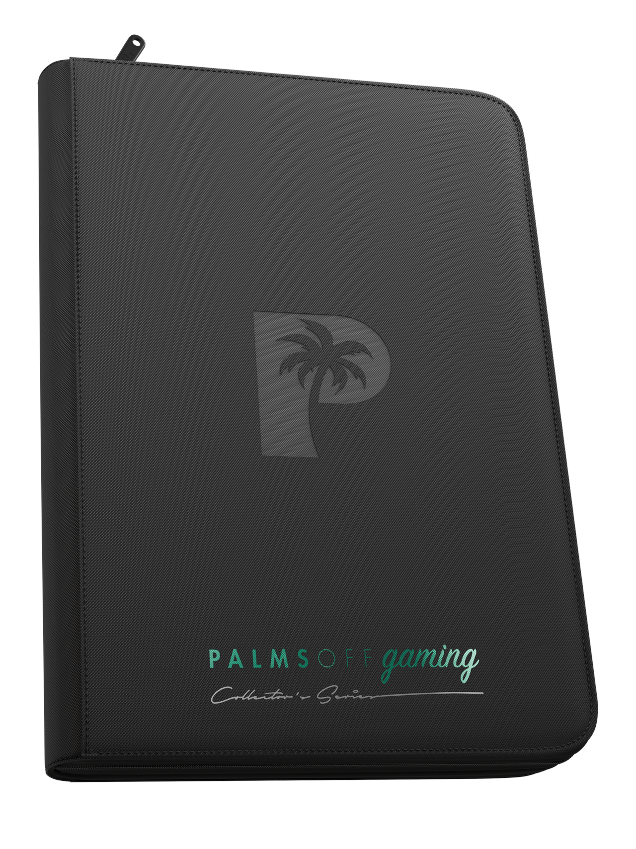 Palms Off Gaming Collector's Series Top Loader Zip Binder - 9 Pocket - Black