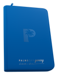 Palms Off Gaming Collector's Series Top Loader Zip Binder - 9 Pocket - Blue