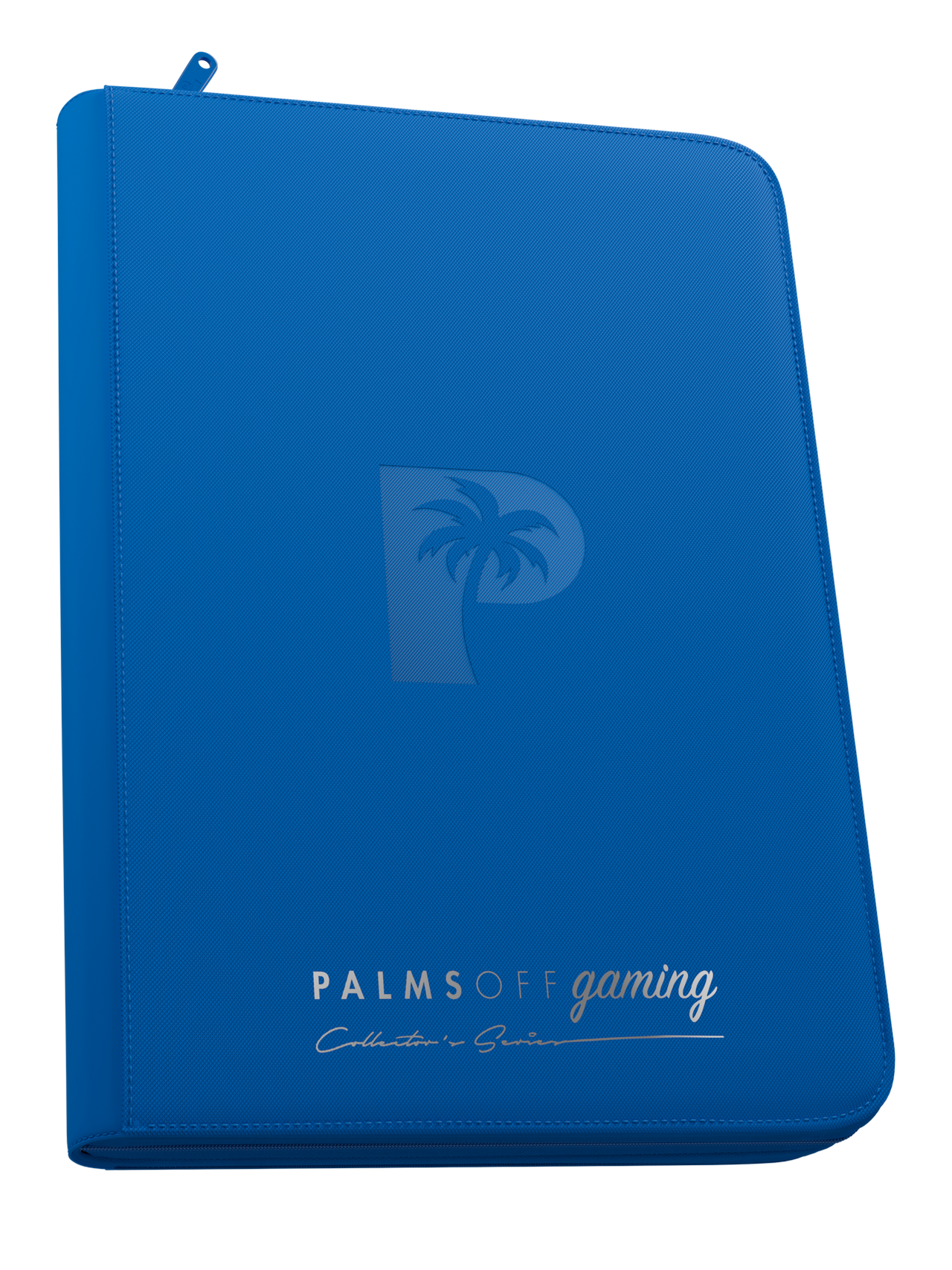 Palms Off Gaming Collector's Series Top Loader Zip Binder - 9 Pocket - Blue