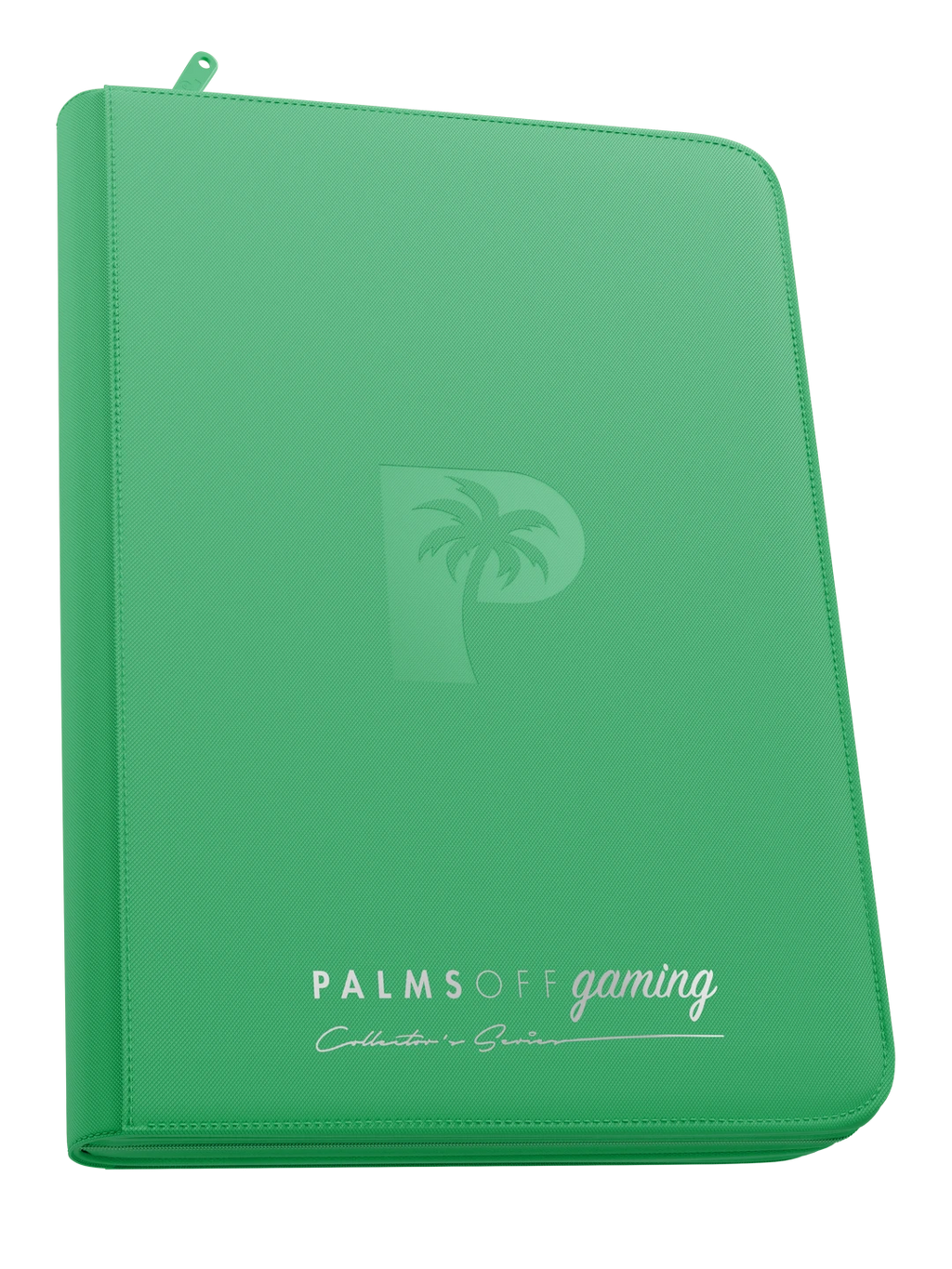 Palms Off Gaming Collector's Series Top Loader Zip Binder - 9 Pocket - Green