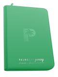Palms Off Gaming Collector's Series Top Loader Zip Binder - 9 Pocket - Green