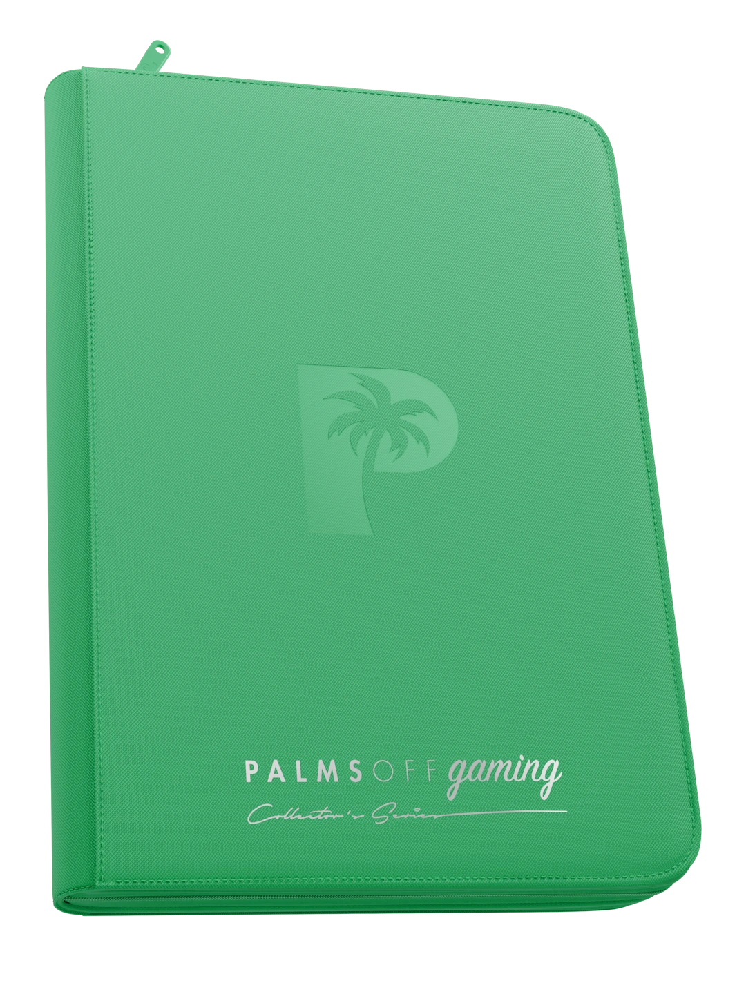 Palms Off Gaming Collector's Series Top Loader Zip Binder - 9 Pocket - Green