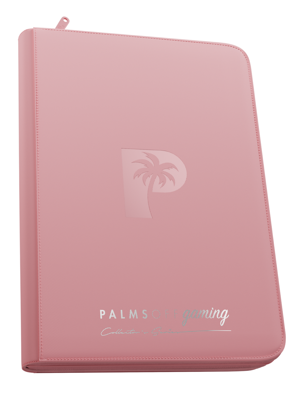 Palms Off Gaming Collector's Series Top Loader Zip Binder - 9 Pocket - Pink