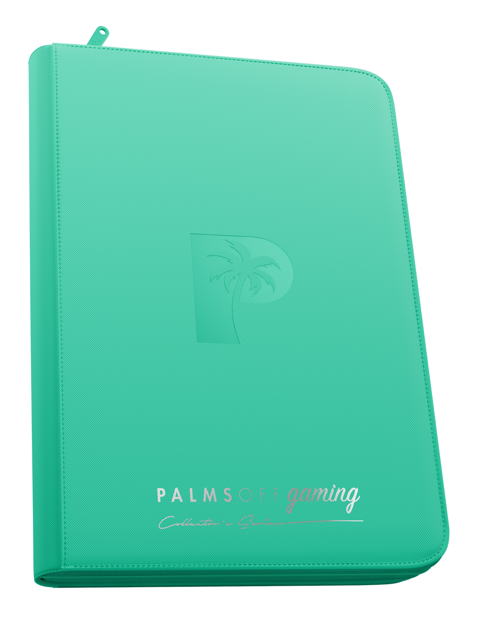 Palms Off Gaming Collector's Series Top Loader Zip Binder - 9 Pocket - Turquoise