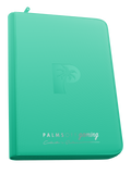Palms Off Gaming Collector's Series Top Loader Zip Binder - 9 Pocket - Turquoise