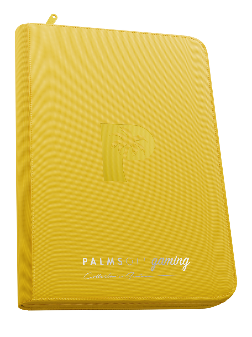Palms Off Gaming Collector's Series Top Loader Zip Binder - 9 Pocket - Yellow