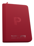 Palms Off Gaming Collector's Series 9 Pocket Zip Binder - Red