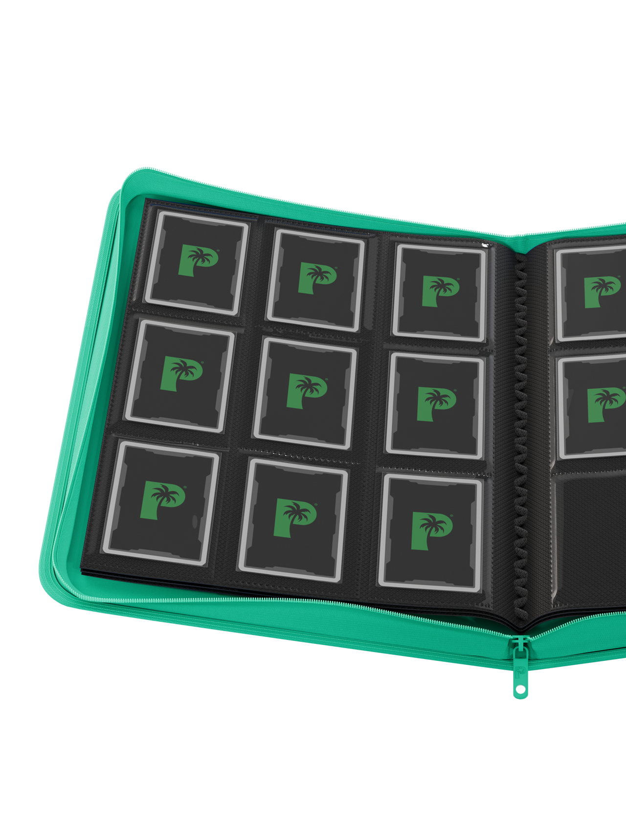 Palms Off Gaming Collector's Series 9 Pocket Zip Binder - Turquoise