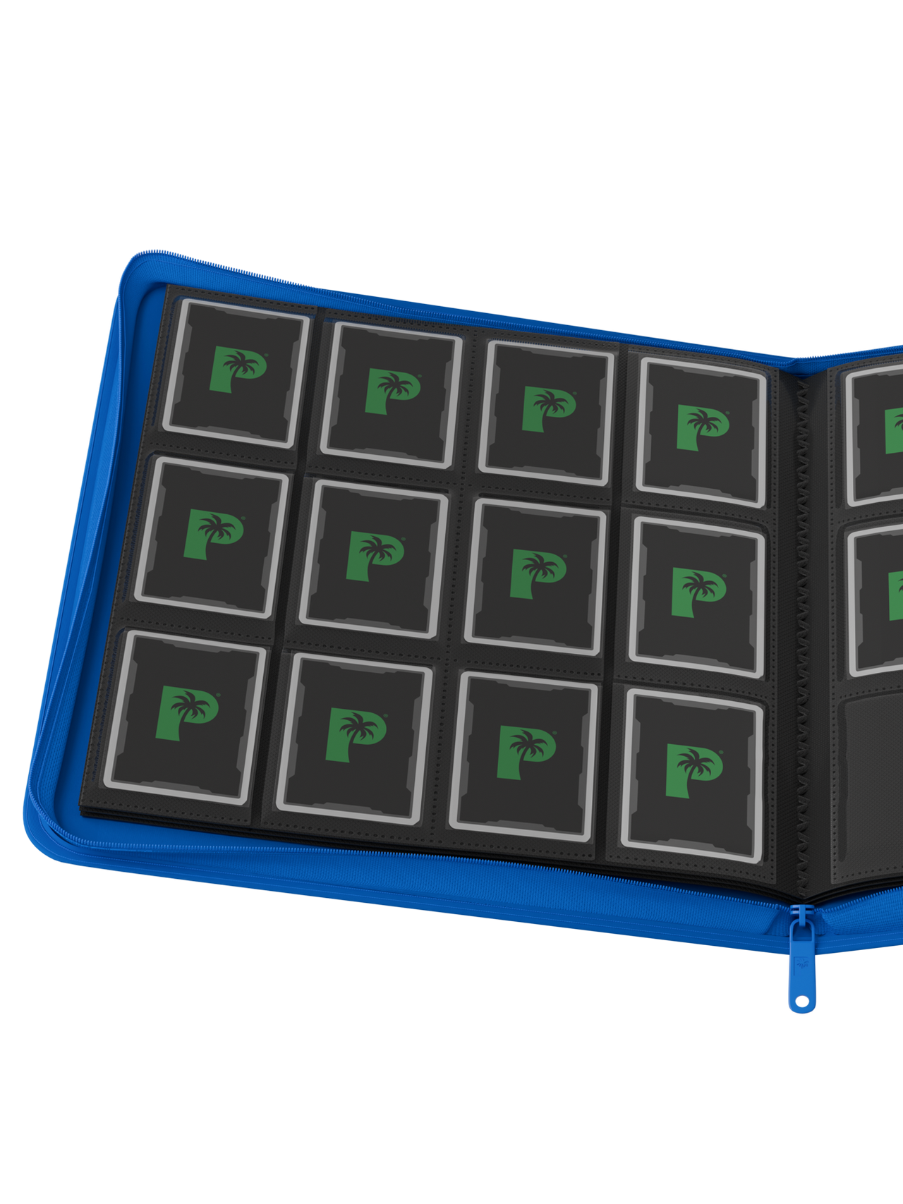 Palms Off Gaming Collector's Series 12 Pocket Zip Binder - Blue