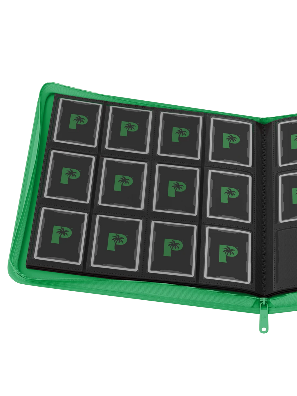 Palms Off Gaming Collector's Series 12 Pocket Zip Binder - Green