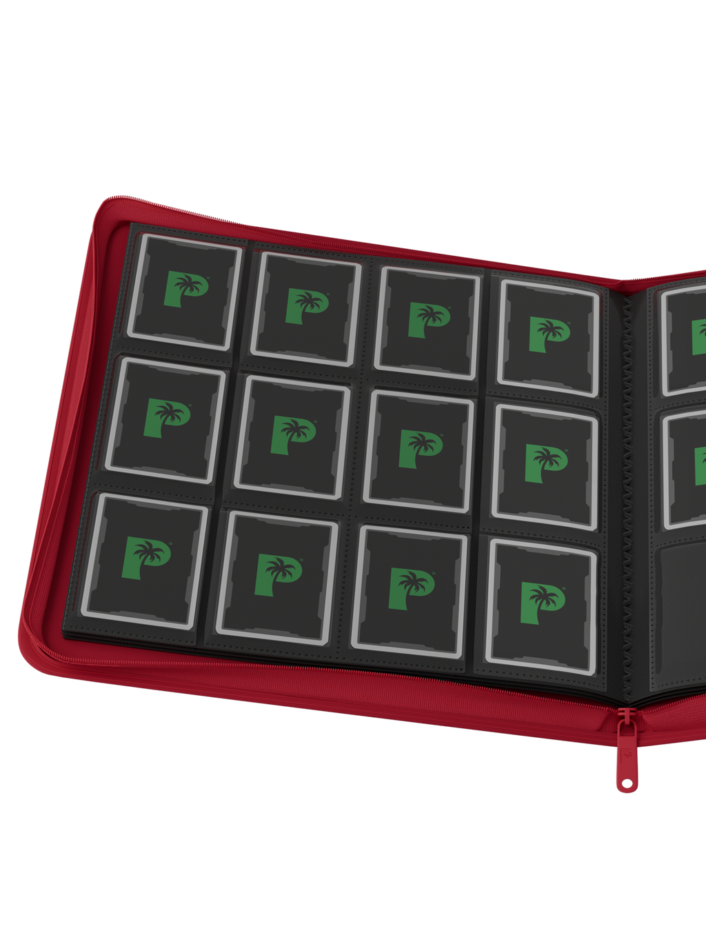 Palms Off Gaming Collector's Series 12 Pocket Zip Binder - Red