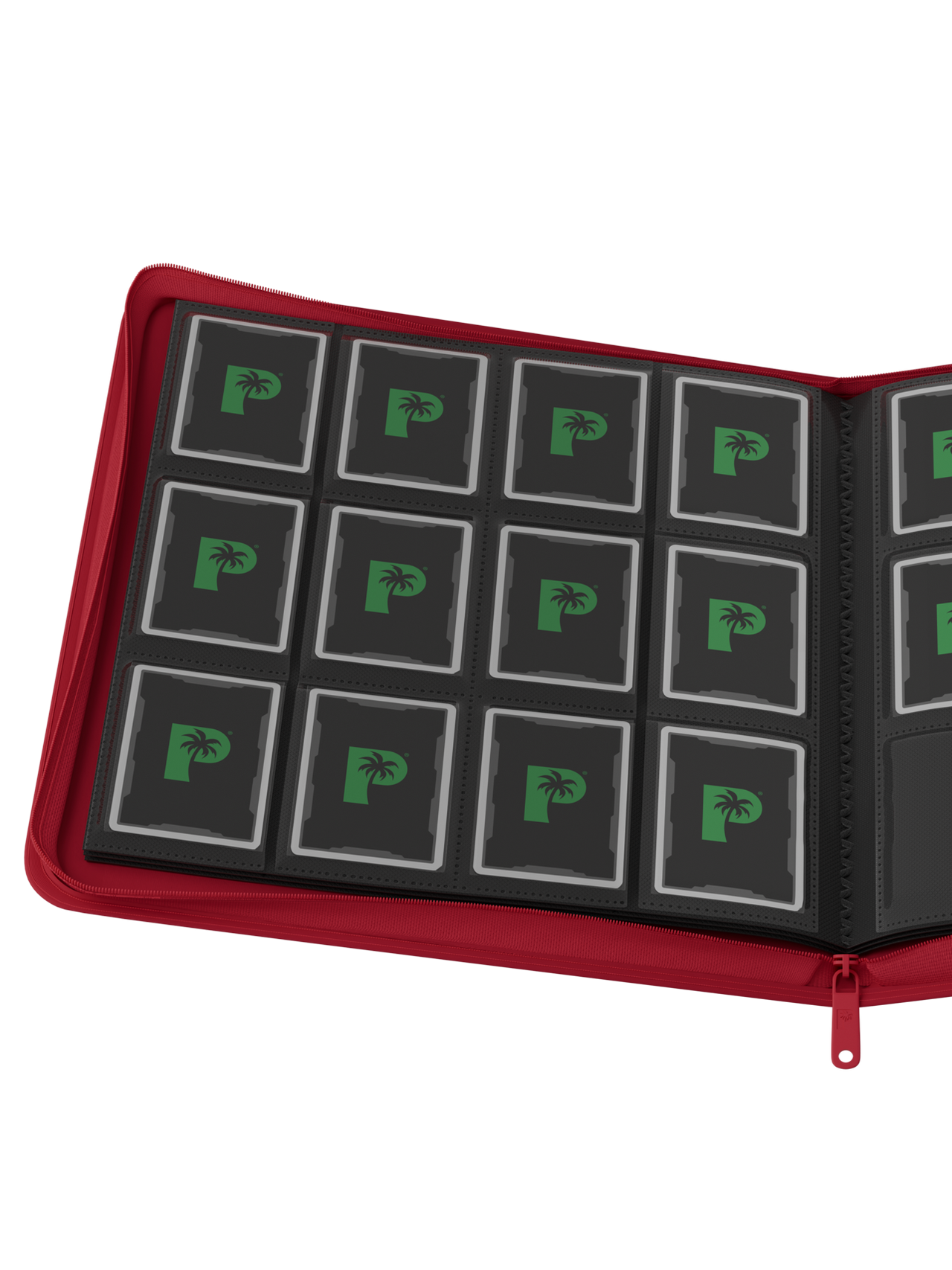 Palms Off Gaming Collector's Series 12 Pocket Zip Binder - Red