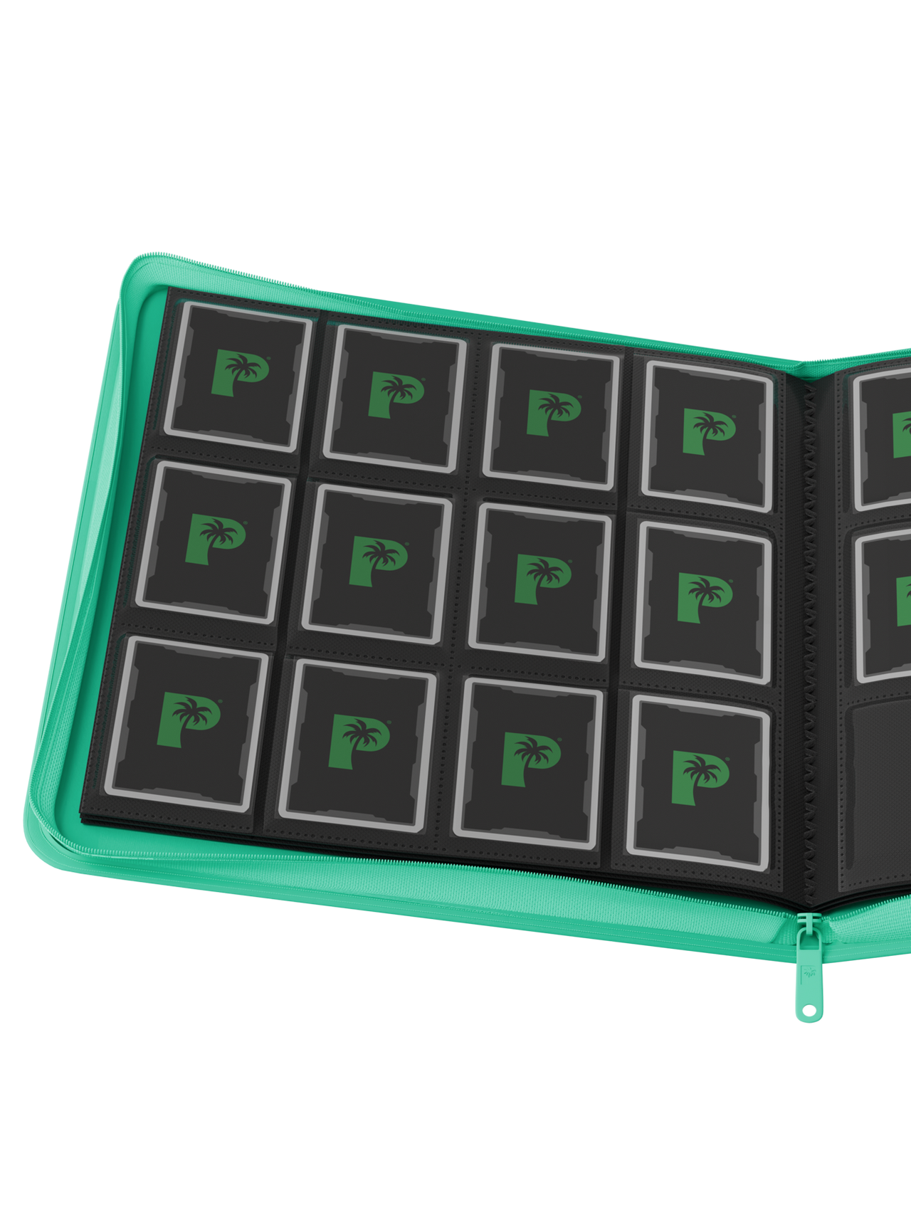 Palms Off Gaming Collector's Series 12 Pocket Zip Binder - Turquoise