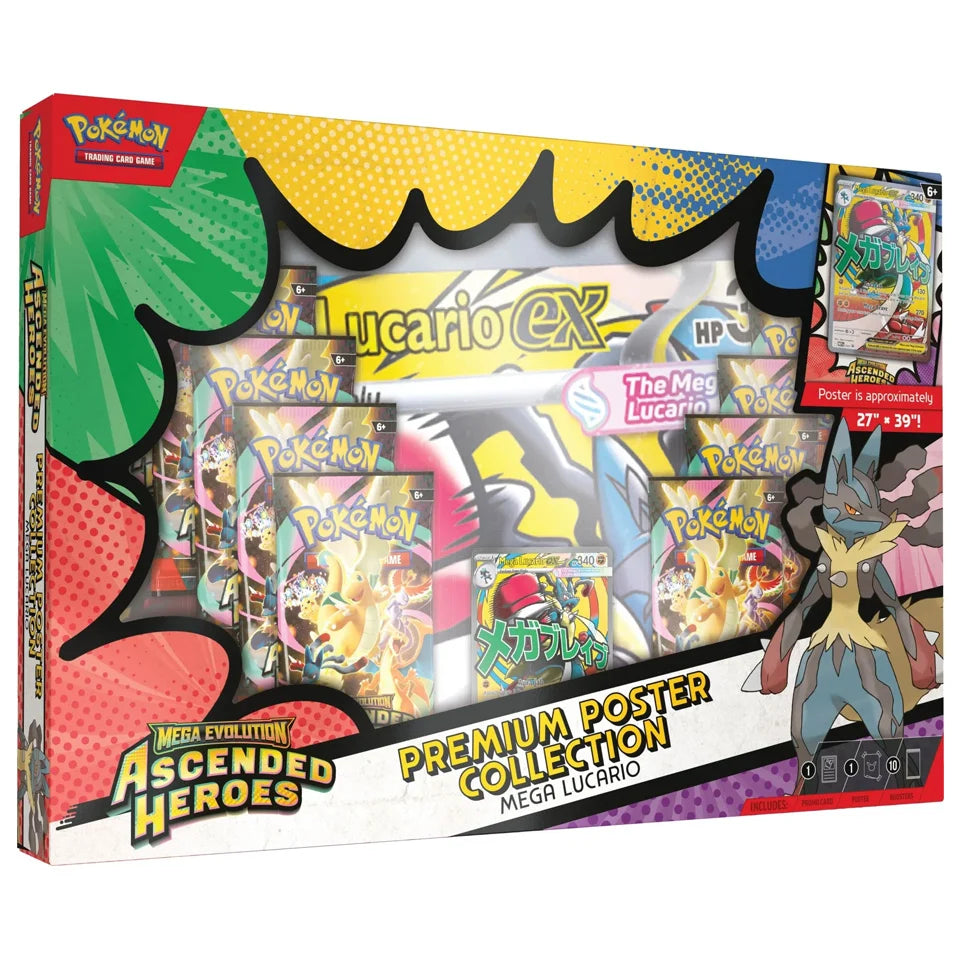 Ascended Heroes: Mega Lucario Premium Poster Collection