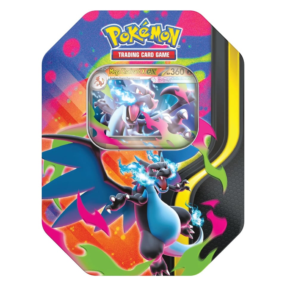 Pokemon Mega Charizard X ex Tin