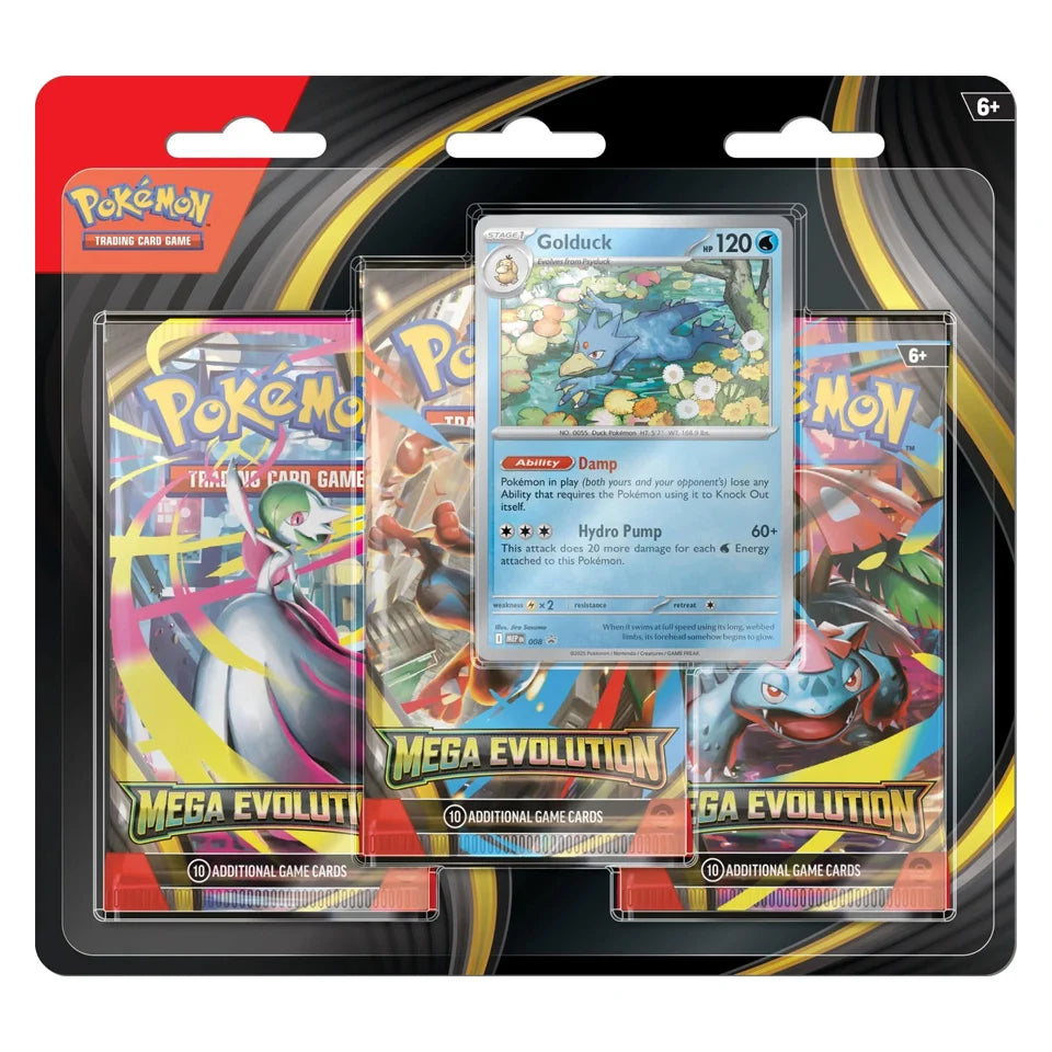 Mega Evolution 3-Pack Blister: Golduck