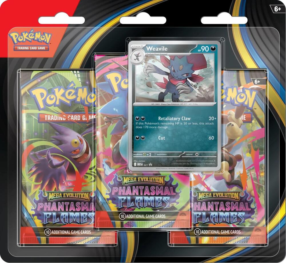 Phantasmal Flames 3-Pack Blister: Weavile