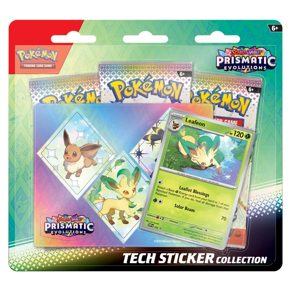 Prismatic Evolutions Tech Sticker Collection: Leafeon