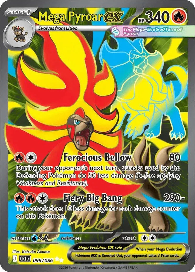 099 Mega Pyroar ex (CRI)