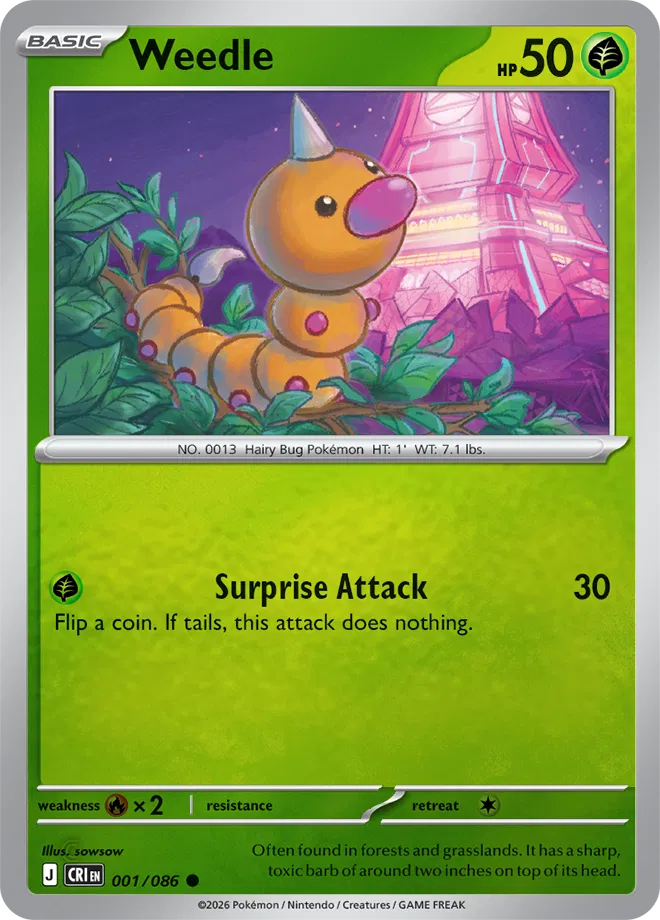 001 Weedle (CRI)