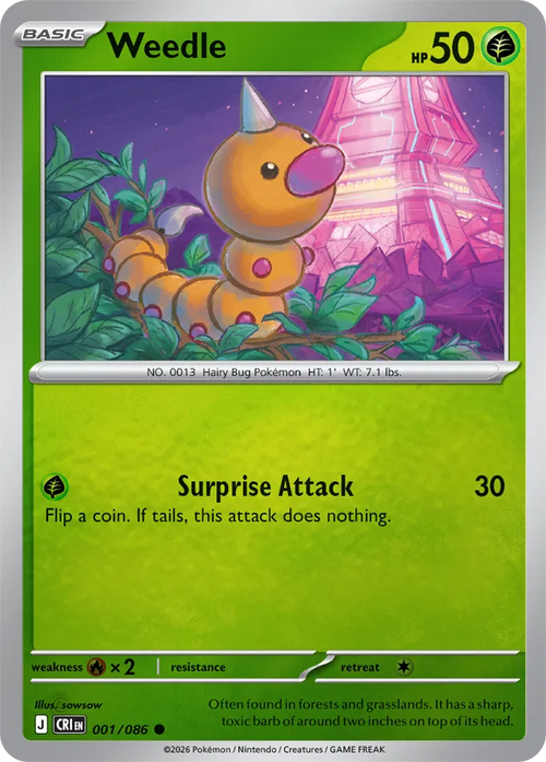 001 Weedle (CRI)