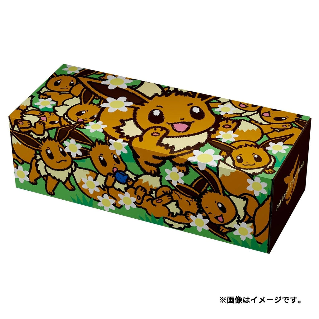 Pokemon Center Eevee Collection Long Card Deck Box.