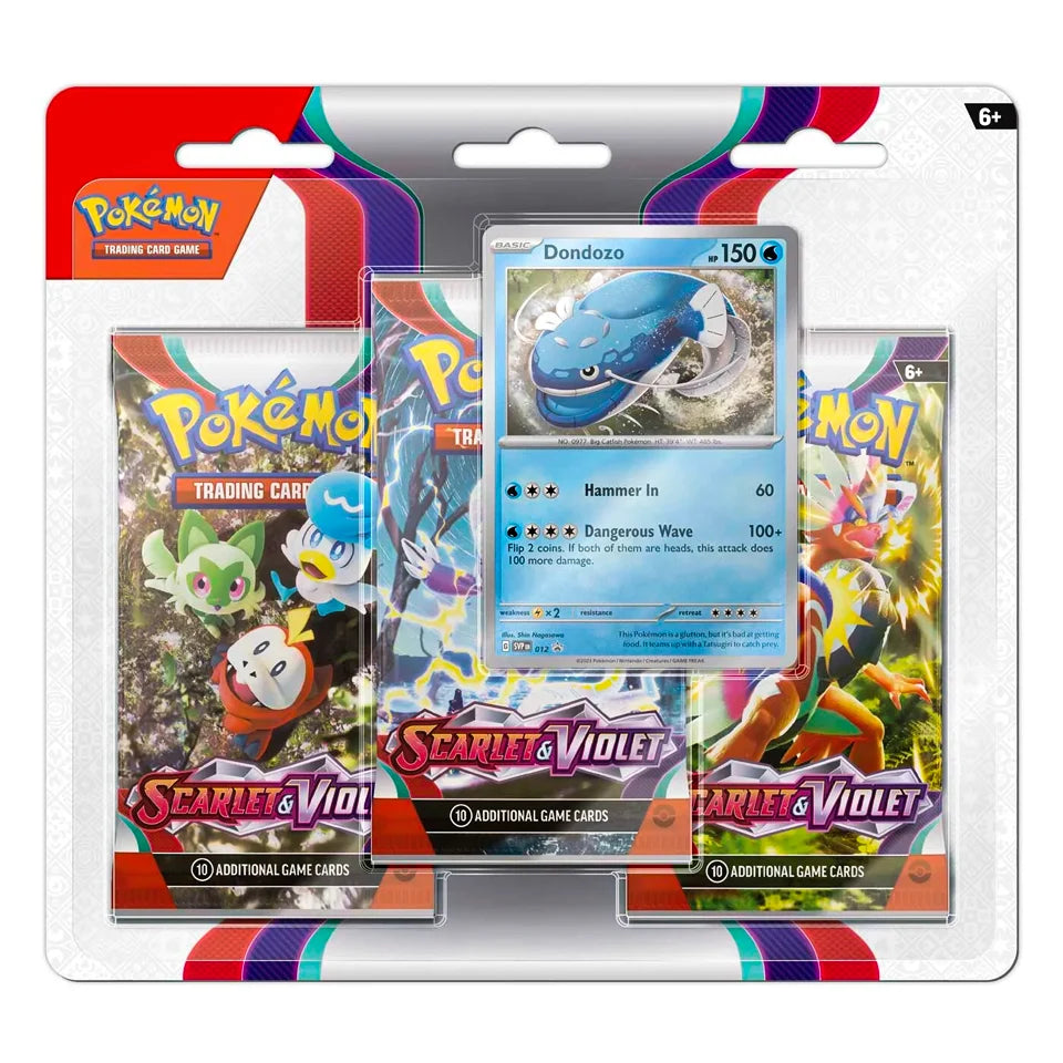 Scarlet & Violet 3-Pack Blister: Dondozo