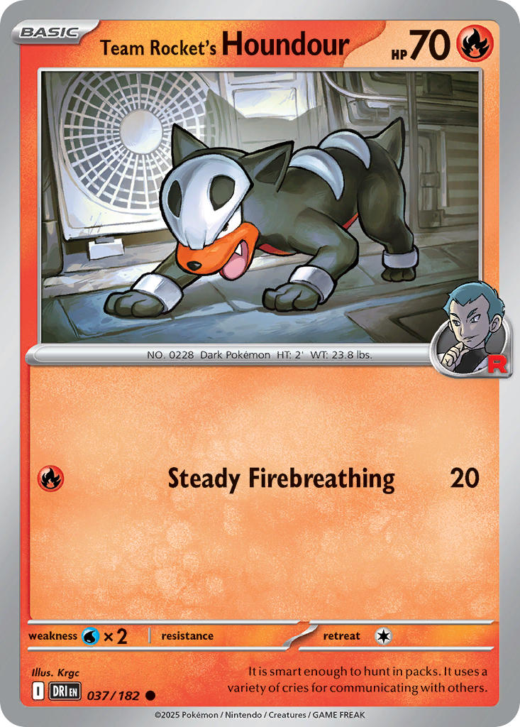 037  Team Rocket’s Houndour (DRI)