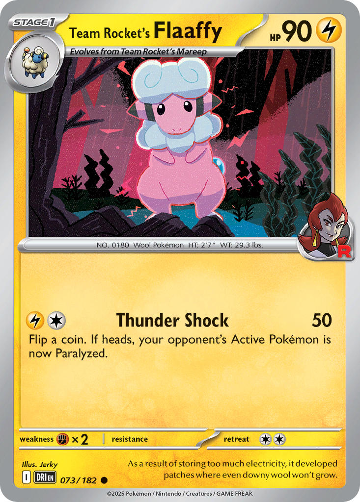073  Team Rocket’s Flaaffy(DRI)