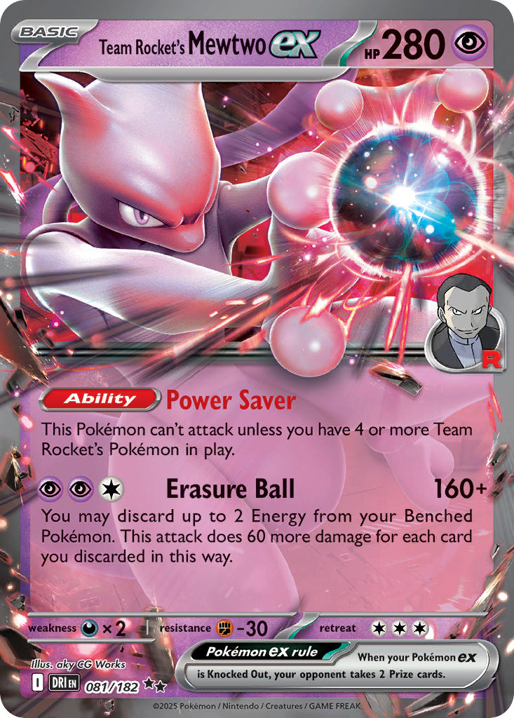081  Team Rocket’s Mewtwo ex (DRI)