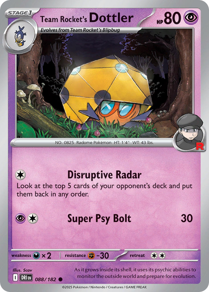 088  Team Rocket’s Dottler (DRI)
