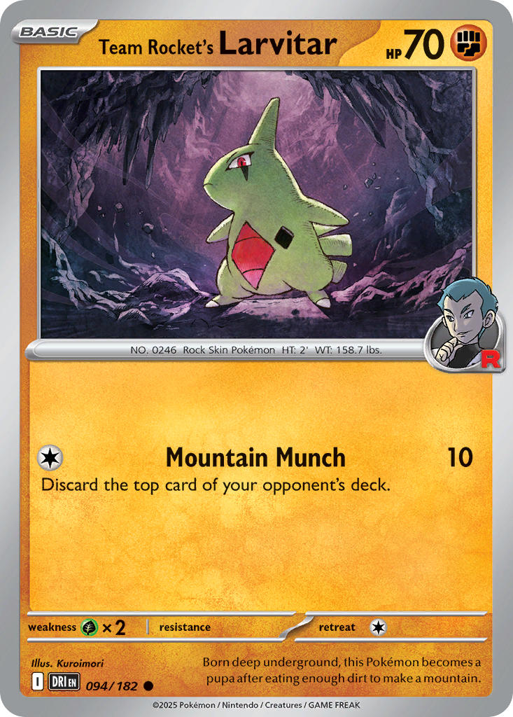 094  Team Rocket’s Larvitar (DRI)