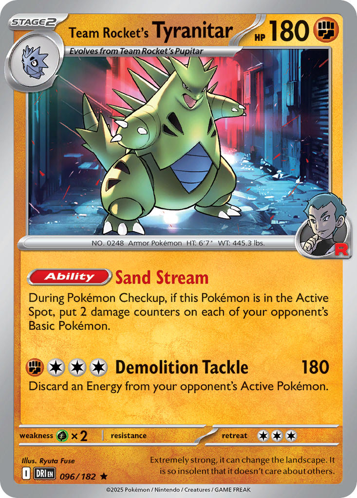 096  Team Rocket’s Tyranitar (DRI)