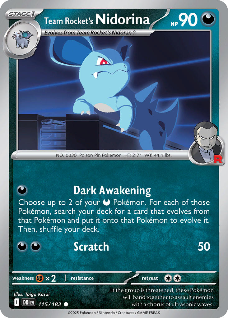 115  Team Rocket’s Nidorina (DRI)