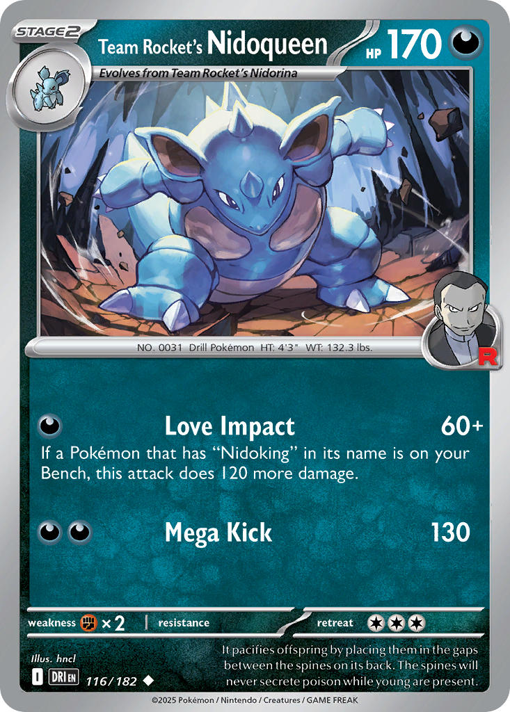 116  Team Rocket’s Nidoqueen (DRI)