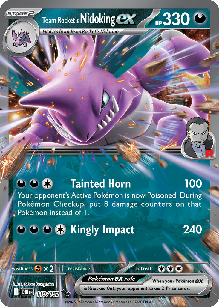 119  Team Rocket’s Nidoking ex (DRI)