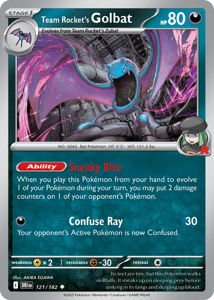 121  Team Rocket’s Golbat (DRI)