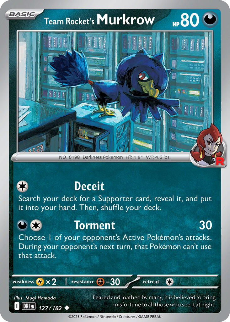 127  Team Rocket’s Murkrow (DRI)