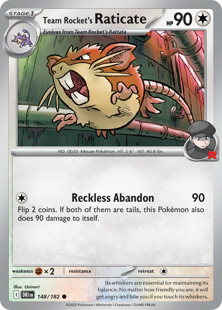 148  Team Rocket’s Raticate (DRI)