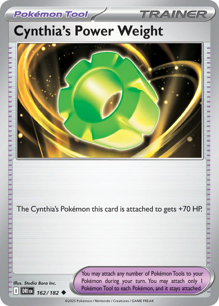 162  Cynthia’s Power Weight (DRI)