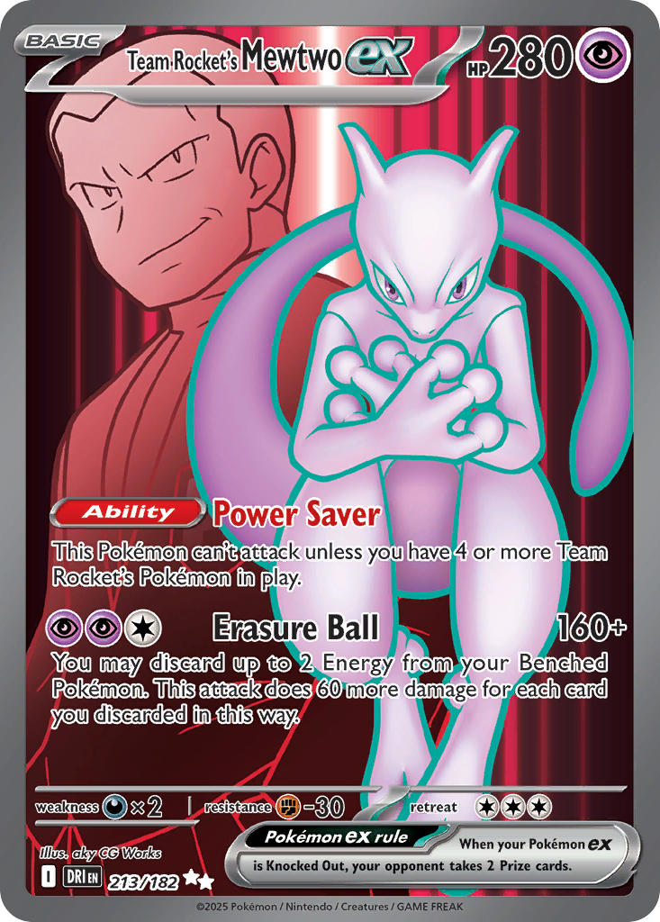 213  Team Rocket’s Mewtwo ex